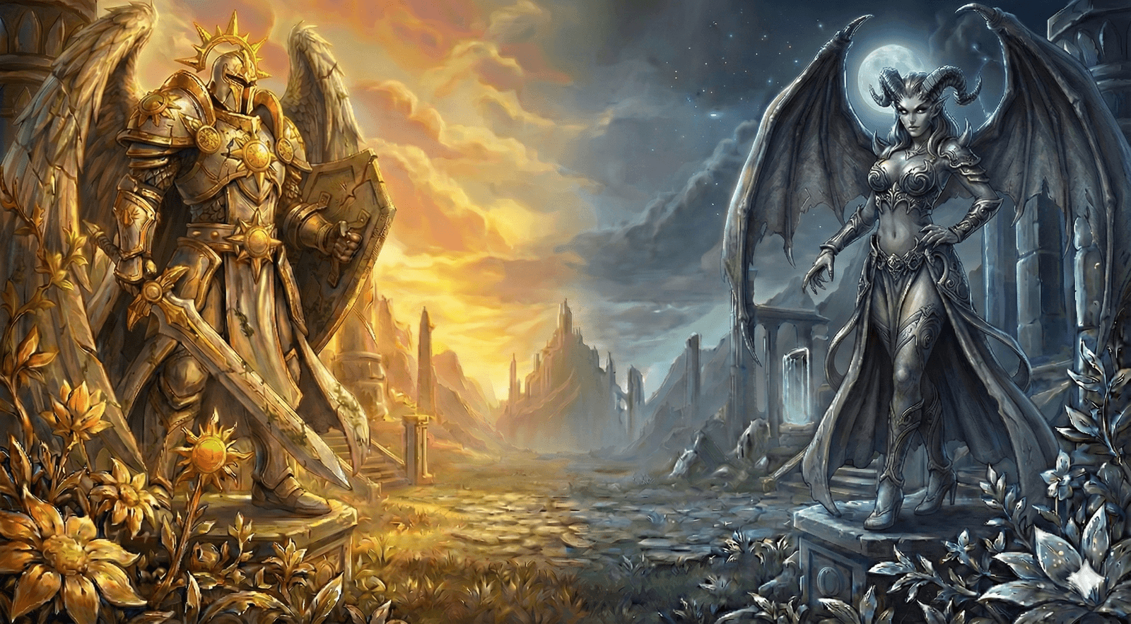 Arcane Heroes 2 battle composition artwork