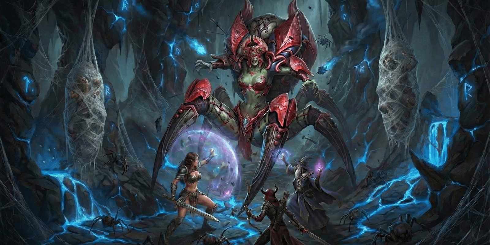 Arcane Heroes 2 Spider's Tomb artwork