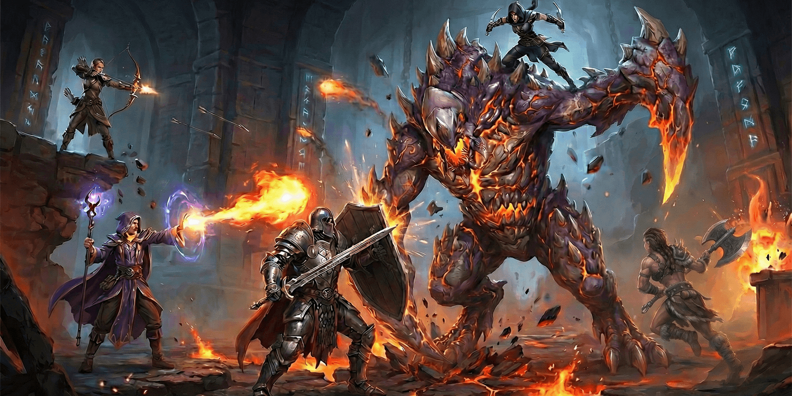 Arcane Heroes 2 Chaos Titan raid artwork