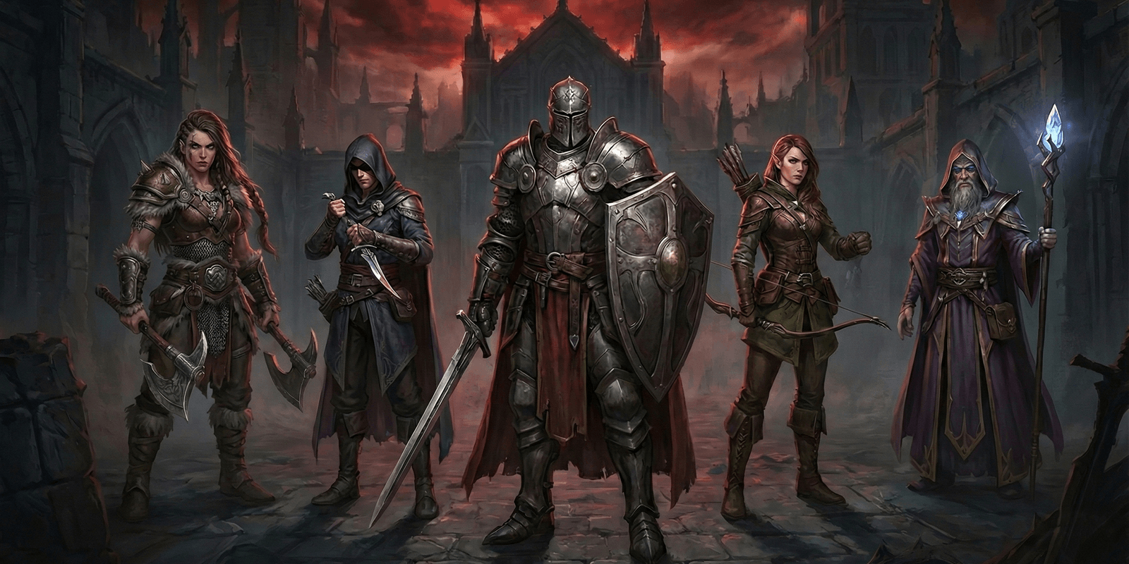 Arcane Heroes 2 hero team lineup artwork